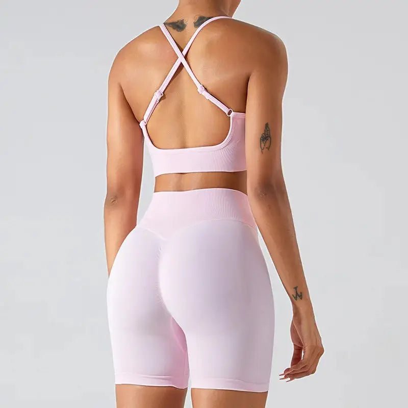 Ensemble Yoga Femme 2 Pièces–Legging Taille Haute + Brassière Sport - Harmonie