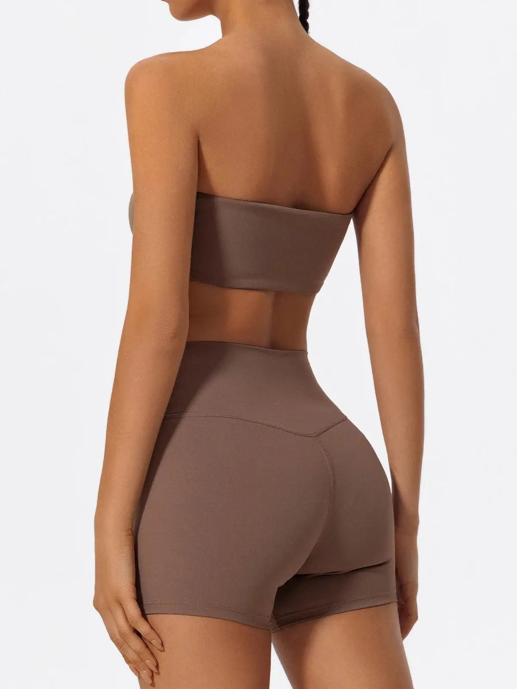 Ensemble Sport Femme 2 Pièces–Brassière Sans Bretelles + Short Yoga - Harmonie