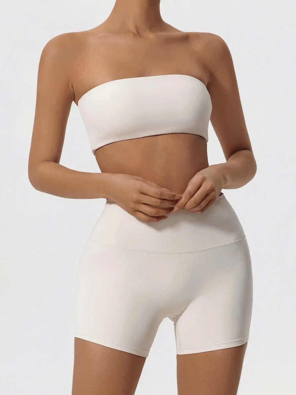 Ensemble Sport Femme 2 Pièces–Brassière Sans Bretelles + Short Yoga - Harmonie