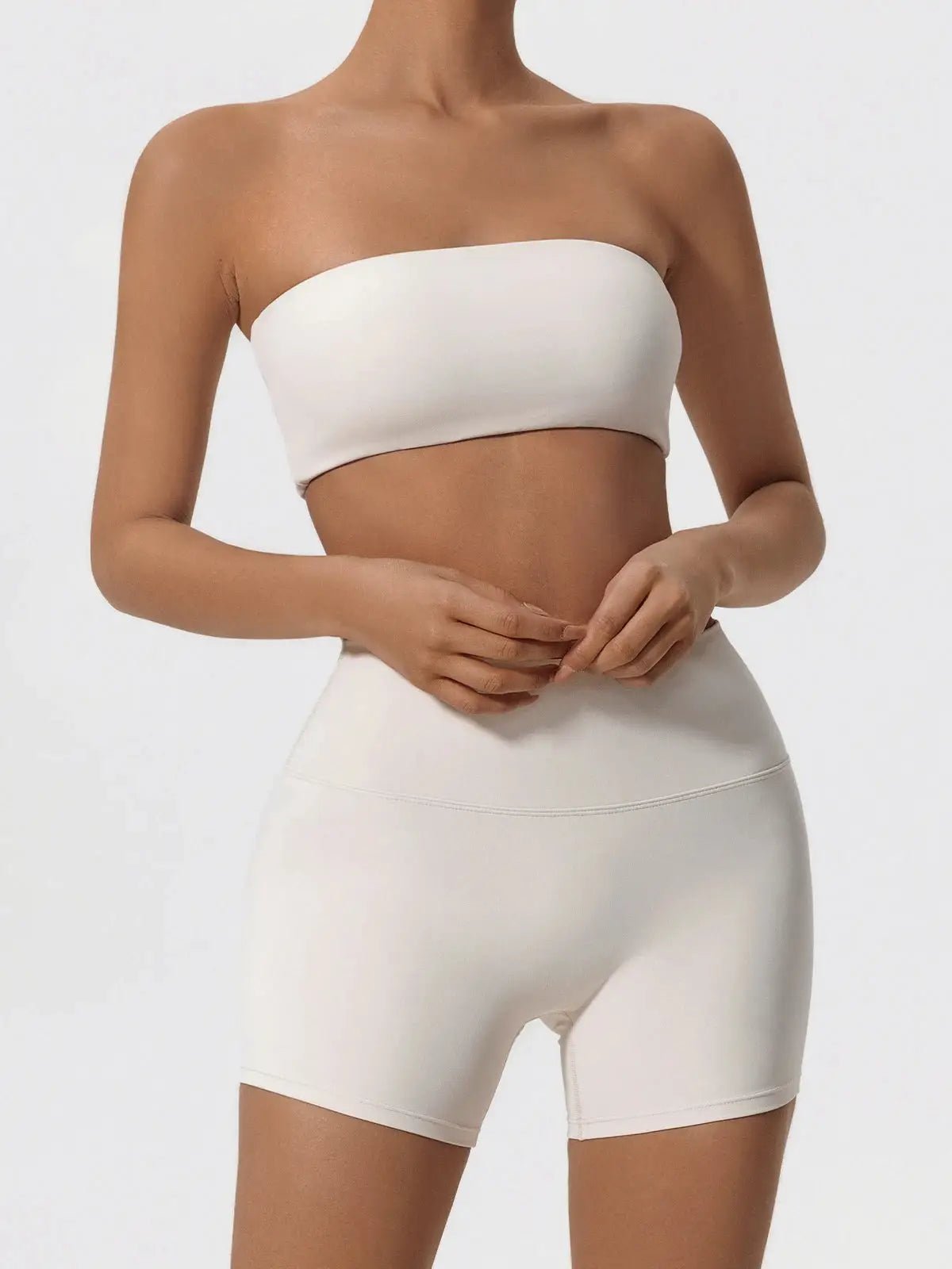 Ensemble Sport Femme 2 Pièces–Brassière Sans Bretelles + Short Yoga - Harmonie