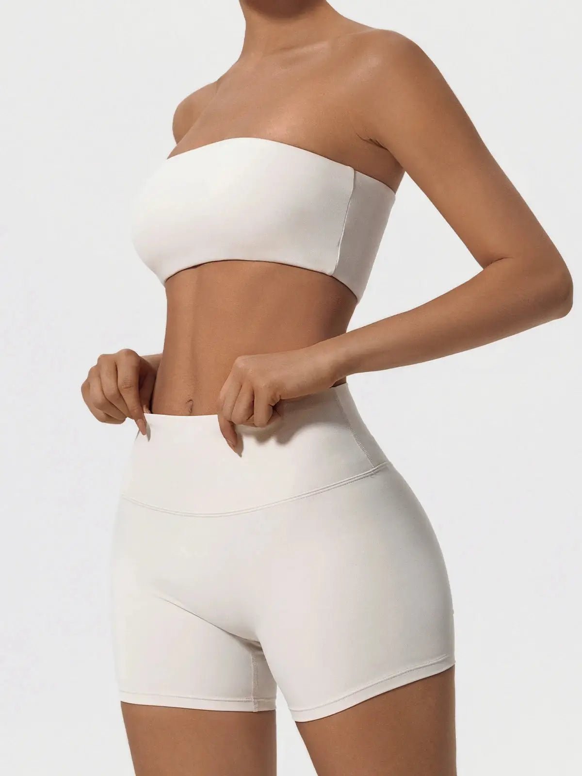 Ensemble Sport Femme 2 Pièces–Brassière Sans Bretelles + Short Yoga - Harmonie