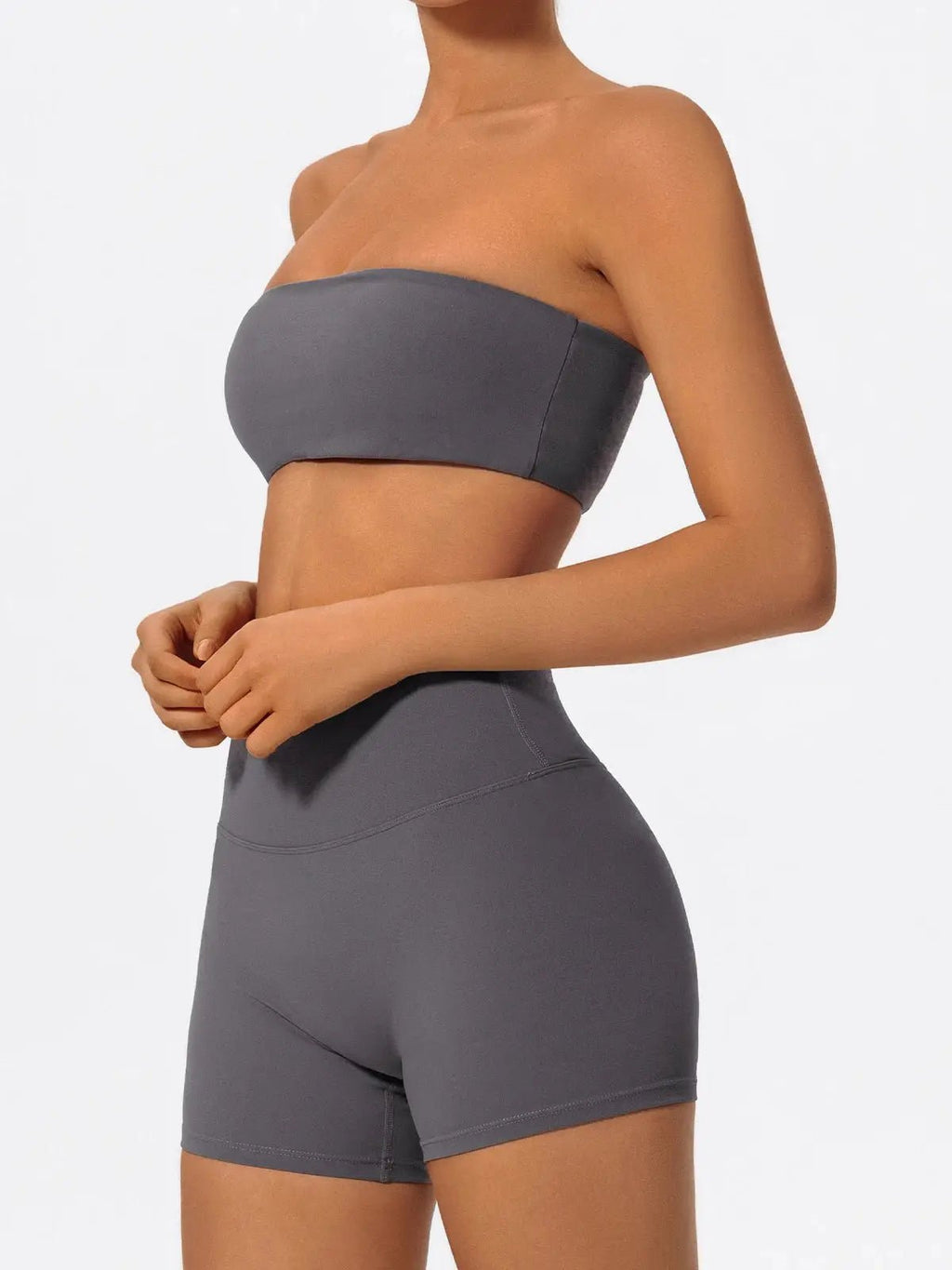 Ensemble Sport Femme 2 Pièces–Brassière Sans Bretelles + Short Yoga - Harmonie