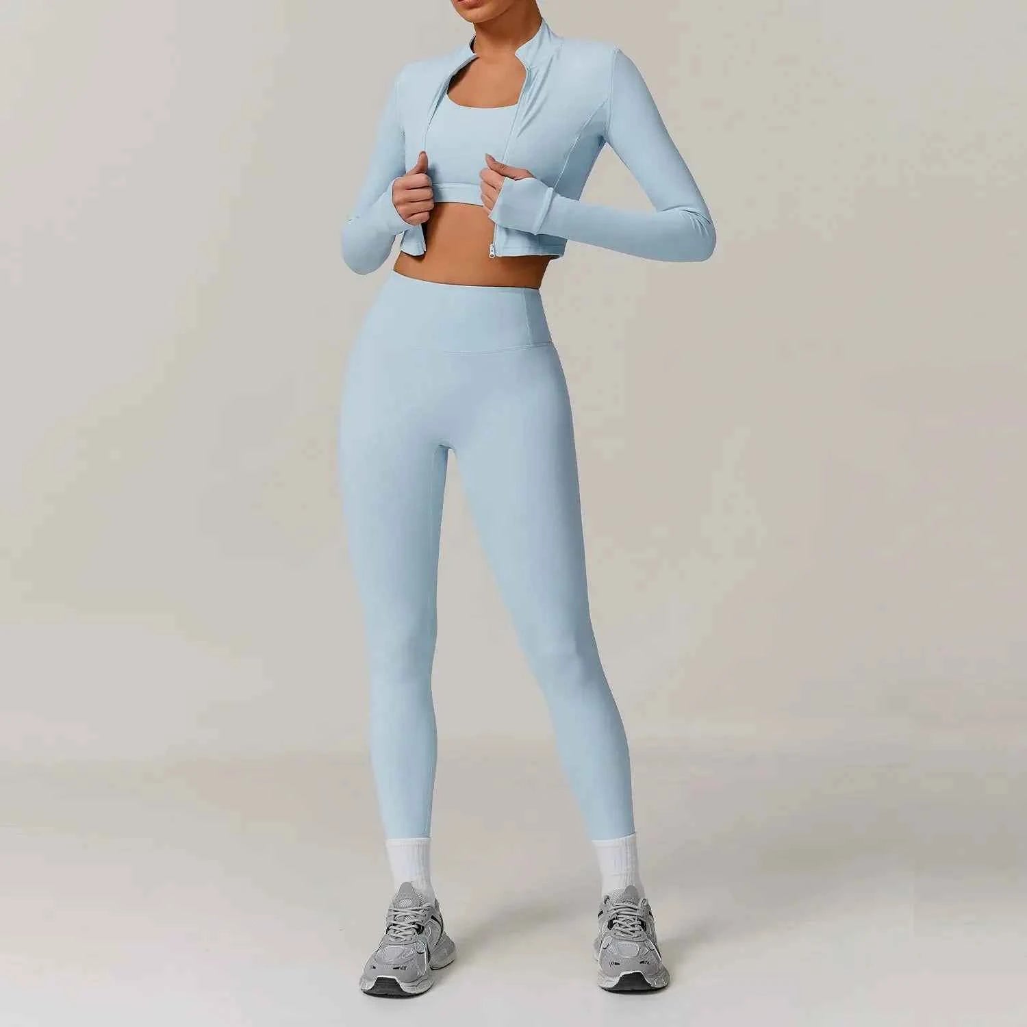 Ensemble Sport Femme 3 Pièces – Yoga, Fitness & Séchage Rapide - Harmonie