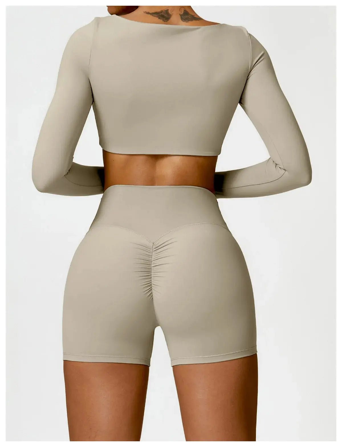 Ensemble 2piece pour femme fitness legging manche longue/soutient gorge - Harmonie