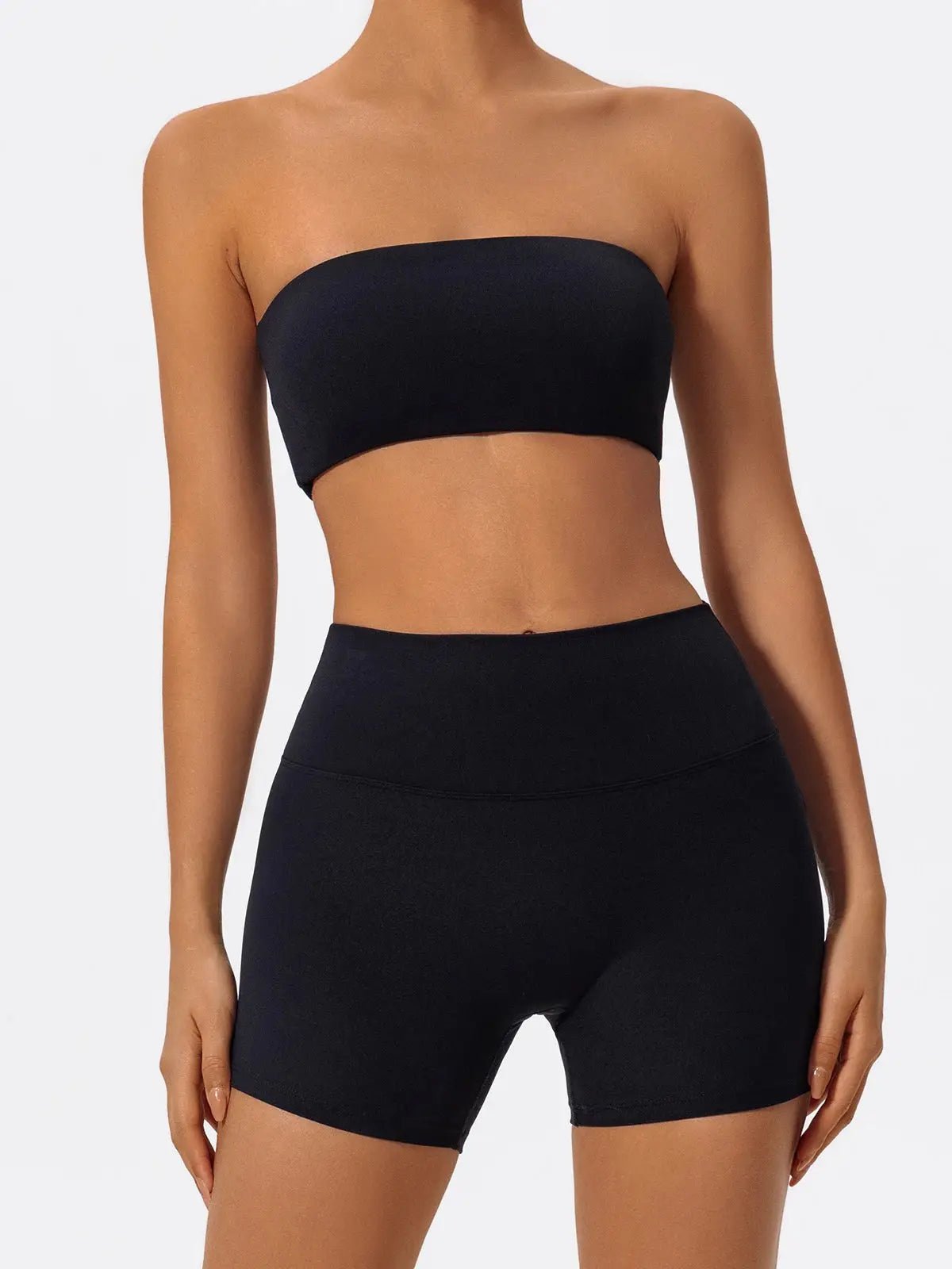 Ensemble Sport Femme 2 Pièces–Brassière Sans Bretelles + Short Yoga - Harmonie