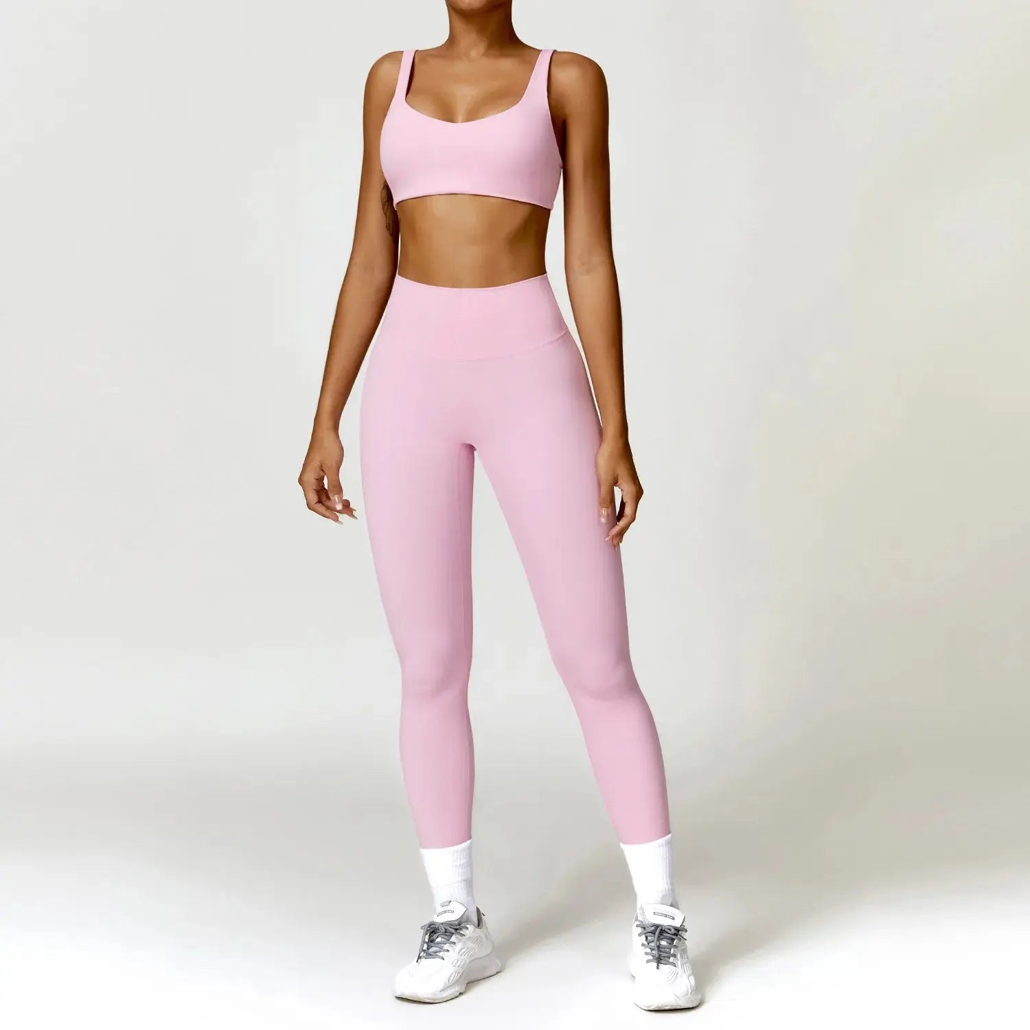 Ensemble 2piece pour femme fitness legging manche longue/soutient gorge - Harmonie