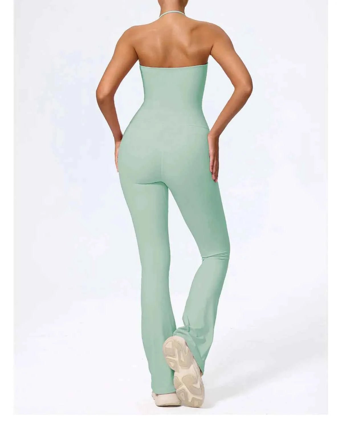 Combinaison Yoga Femme Sans Manches – Dos Nu, Col Suspendu & Fitness - Harmonie