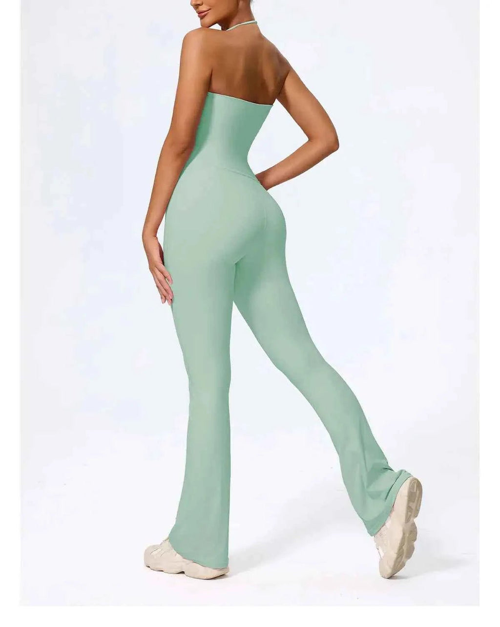 Combinaison Yoga Femme Sans Manches – Dos Nu, Col Suspendu & Fitness - Harmonie