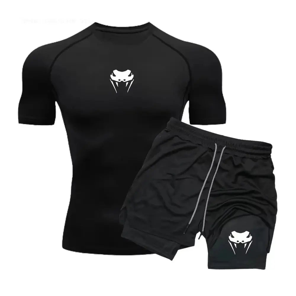 Shorts Compression Homme Double Couche - Fitness Séchage Rapide - Harmonie