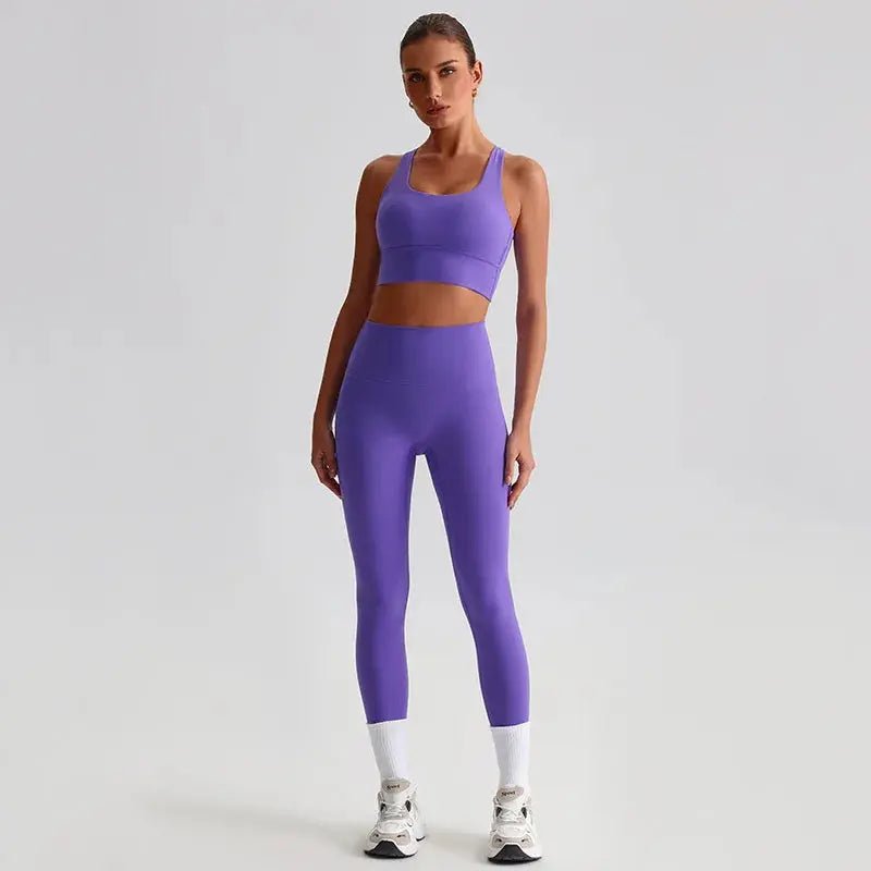 Ensemble Yoga Femme 2 Pièces - Brassière + Legging - Harmonie